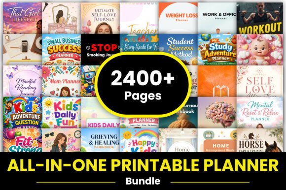 Download All-in-One Printable Planner Bundle - Printable Collection