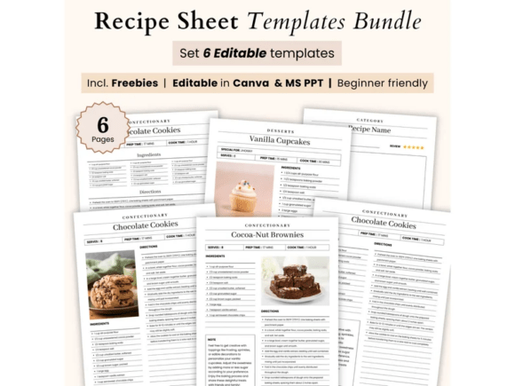 Download Recipe Sheet Template Printable, Recipe - Printable Collection