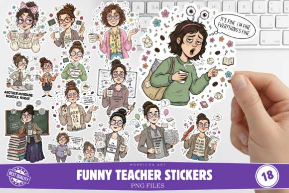 Download Funny Teacher Stickers - Stickers Collection