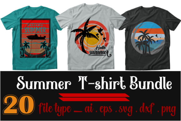 Download Printable Summer T-Shirt Bundle - Printable Collection