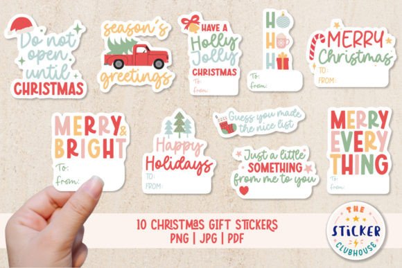 Download Christmas Gift Stickers Bundle - Stickers Collection