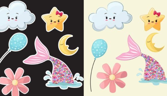 Download Kid's Stickers Pattern and Planner Set - Stickers Collection
