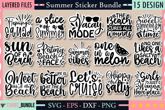 Download Summer Sticker Bundle - Summer sticker bundle Collection