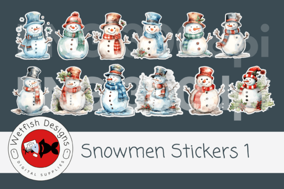 Download Snowmen Printable Stickers - Stickers Collection