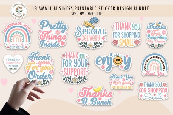 Download Small Business Printable Sticker Bundle - Printable Collection