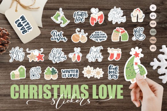 Download Christmas Love Stickers SVG - Stickers Collection