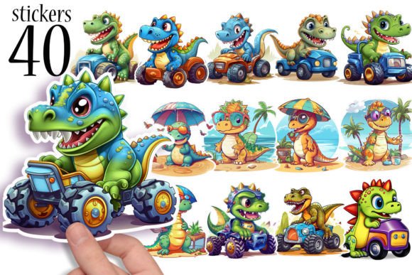 Download Cute Dinosaur Stickers for Kids - Stickers Collection
