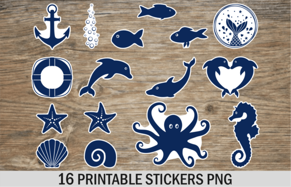 Download Sea Stickers Png Ocean Sticker Set - Stickers Collection