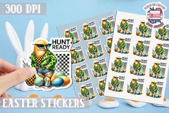 Download Easter Bunny Kids Stickers Sheet - Stickers Collection