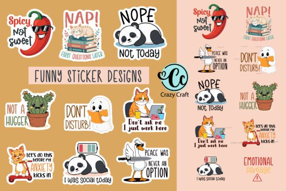Download Funny Printable Sticker Png Bundle - Printable Collection