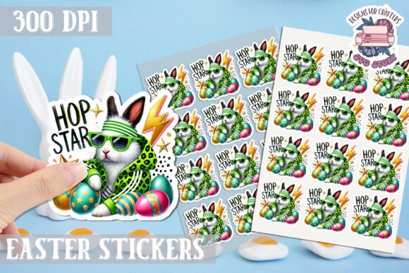 Download Easter Bunny Kids Stickers Sheet - Stickers Collection