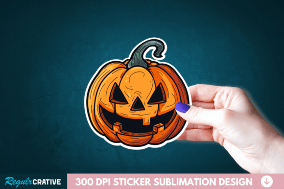 Download Cute Halloween Pumpkin Stickers Clipart - Stickers Collection