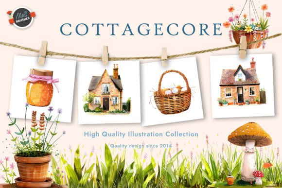 Download 45 Cottagecore PNG Stickers - Stickers Collection