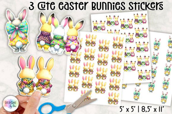 Download Cute Easter Bunny Stickers - Stickers Collection