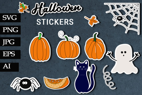 Download Halloween Stickers. Pumpkin - Stickers Collection