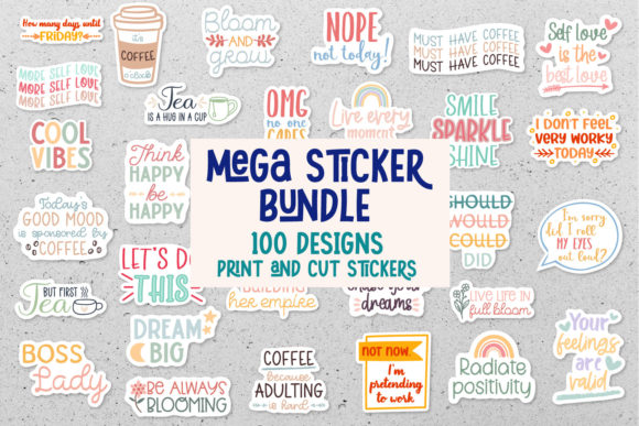 Download Mega Sticker Bundle, Printable Stickers - Stickers Collection