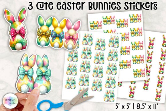 Download Cute Easter Bunny Stickers - Stickers Collection