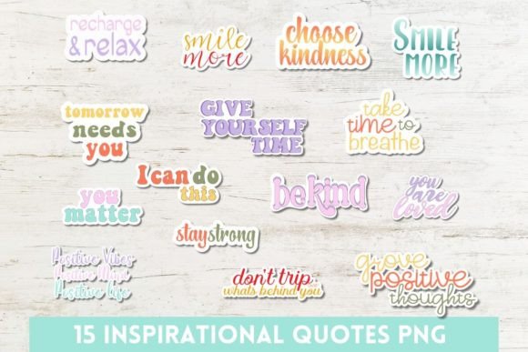 Download Nspirational Quotes Stickers PNG - Stickers Collection