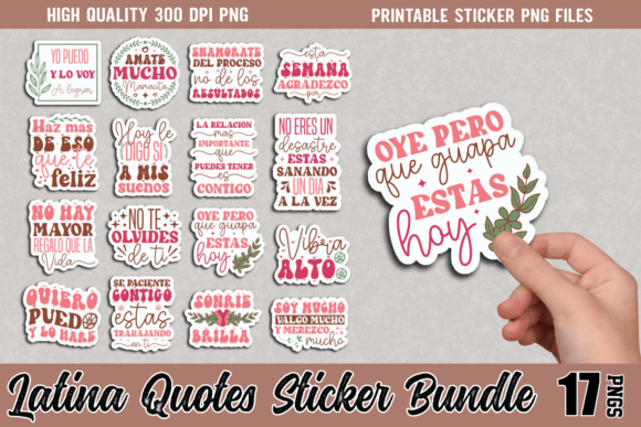 Download Latina Stickers Bundle - Stickers Collection