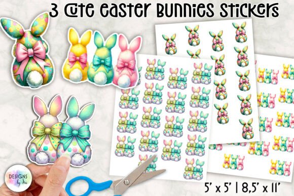 Download Cute Easter Bunny Stickers - Stickers Collection