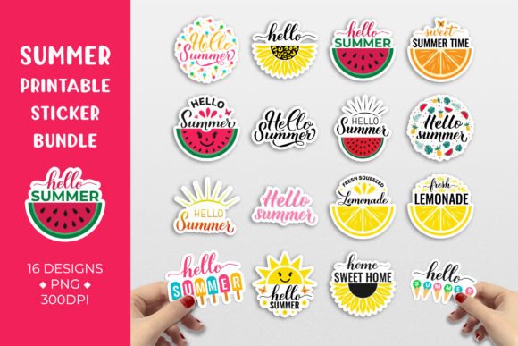 Download Summer Sticker Bundle. Summer Quotes - Summer sticker bundle Collection