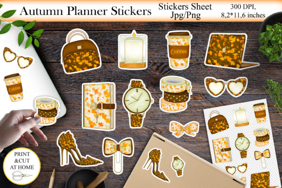 Download Autumn Planner Stickers Bundle Png - Stickers Collection